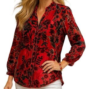 Johnny Was YOELLA BURNOUT BOBCAT TUNIC NWT oversized